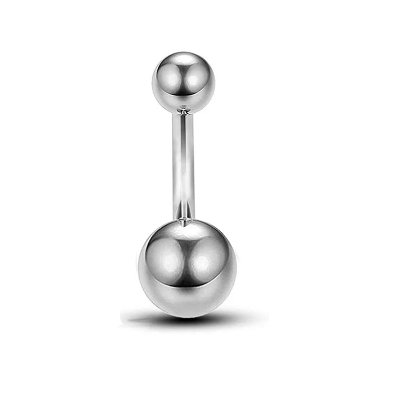 14G 10MM 3/8 Inch 316L Surgical Steel Belly Button Rings Belly Earring CZ Opal Navel Rings Barbell Body Piercings Jewelry Oreja
