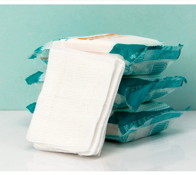 Tattoo Gauze Disposable Press Voile Cotton Tattoo Eyebrow Bleaching Lip Breathable Zero-Scab Sterile Cotton Yarn Beauty Compress Soft Film