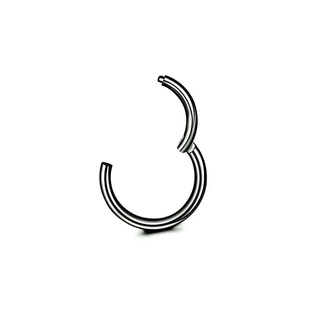 316L Surgical Steel Clicker Segment Nose Rings Base Septum Piercing Daith Conch Hoop Earrings for Women Men 16G 18G 20G 6-14mm