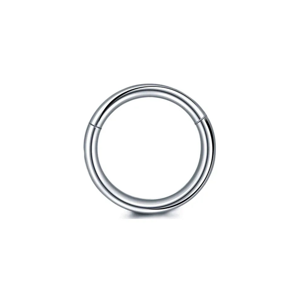316L Surgical Steel Clicker Segment Nose Rings Base Septum Piercing Daith Conch Hoop Earrings for Women Men 16G 18G 20G 6-14mm