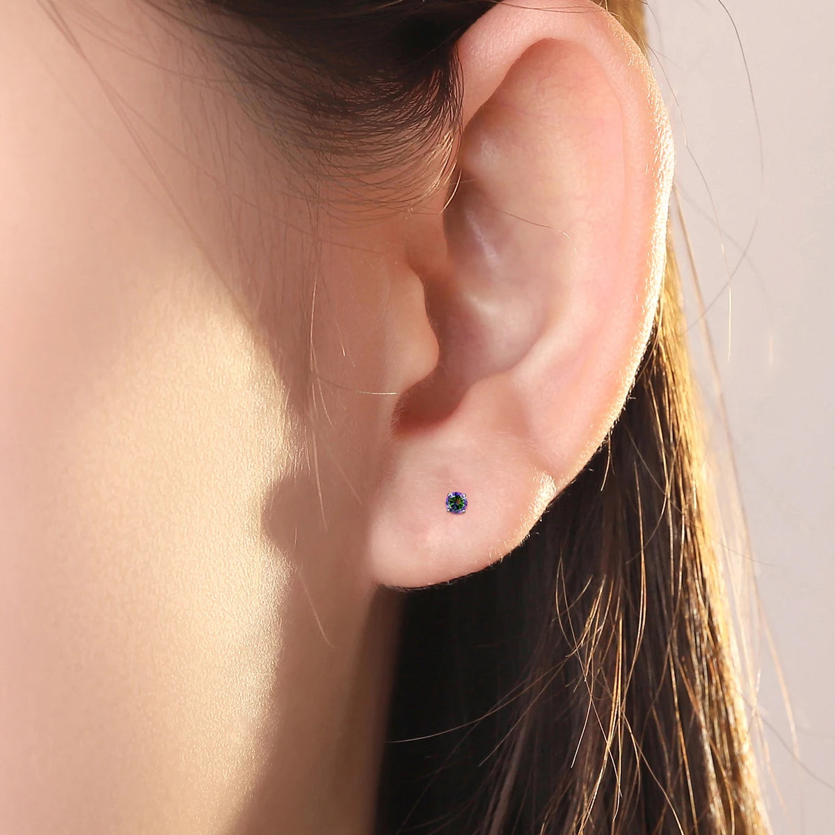 20G Flact Back Earrings Stud Hypoallergenic Stainless Steel Threadless Tragus Cartilage Helix Lip Medusa Piercing Jewelry