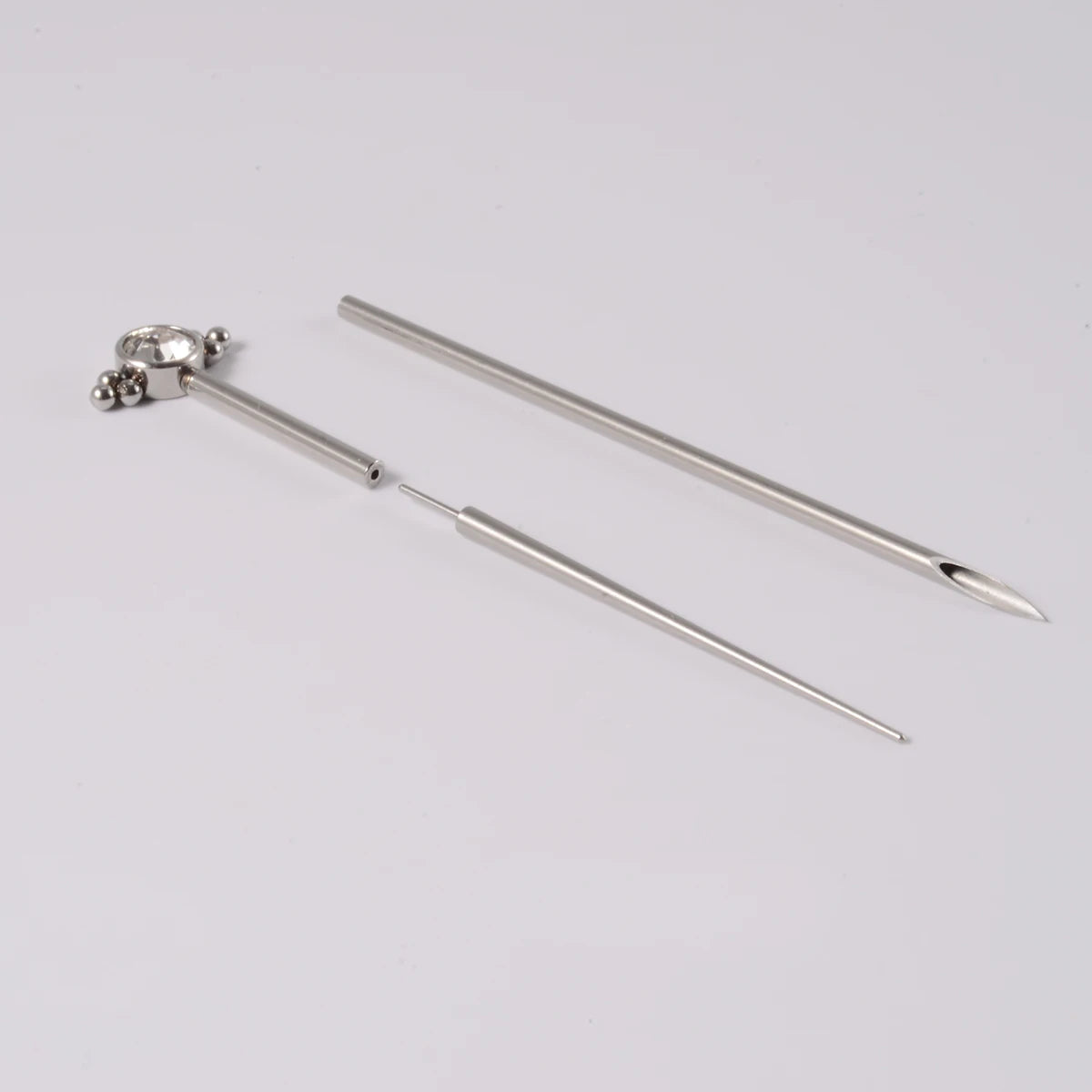 Surgical Steel 14/16/18G Insertion Pin Taper for Threadless Jewelry Nostril Piercing Taper Push in Earrings Body Piercings Tool