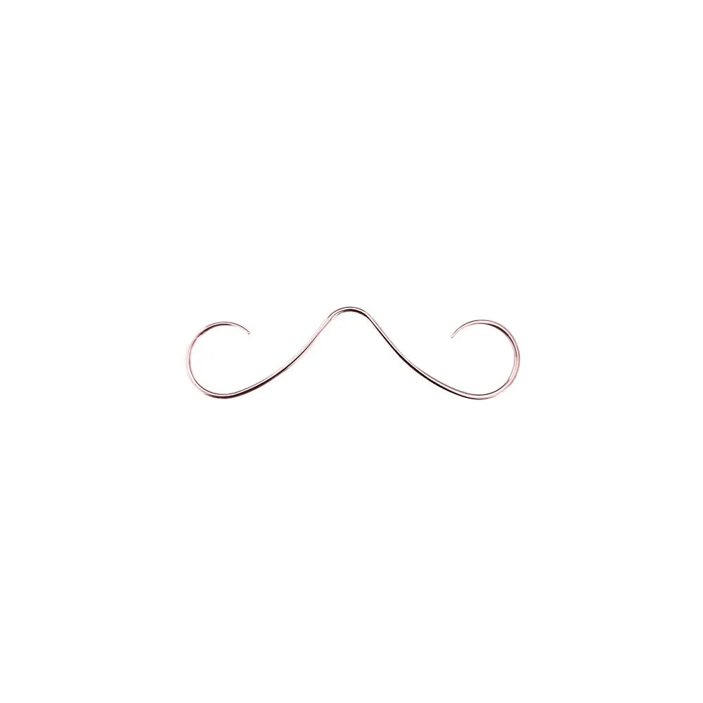 14G 16G Mustache Septum Jewelry Fake Nose Piercing Punk Goth Helix Body Jewelry for Women Men 316L Surgical Stainlesss Steel