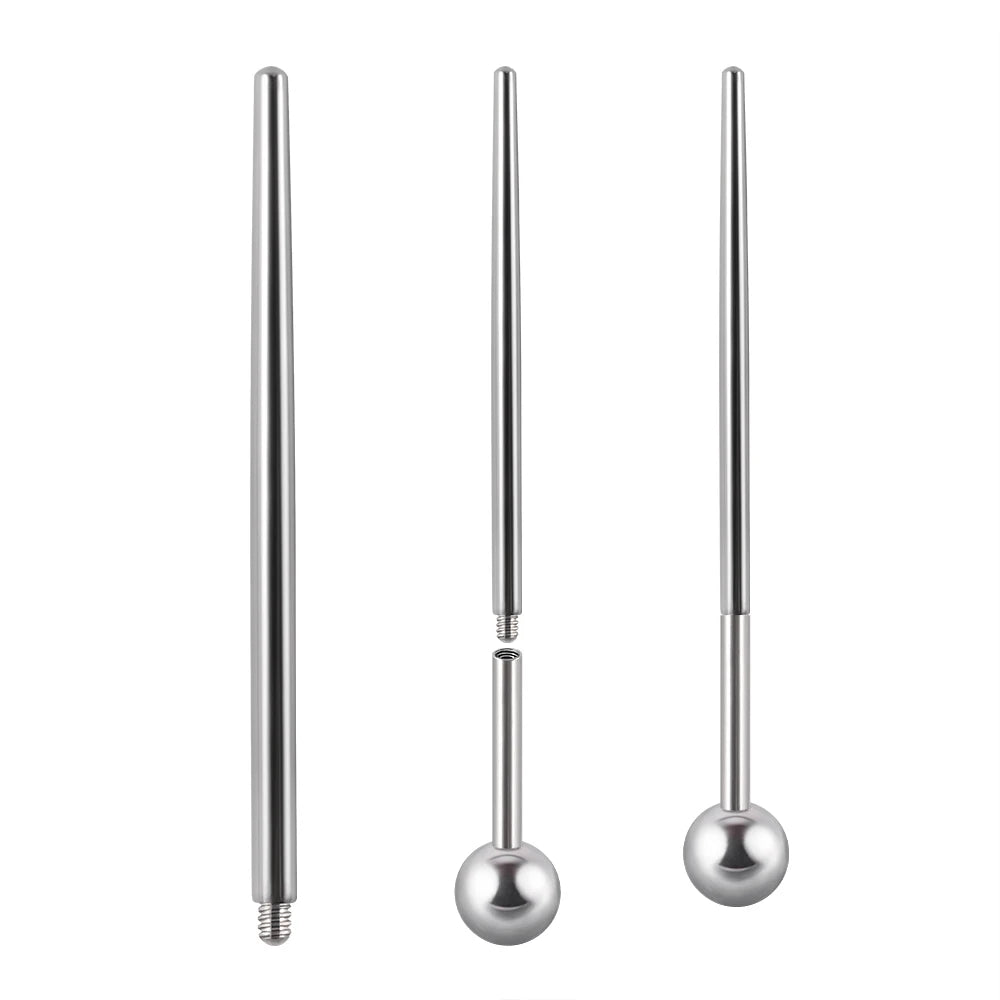 Surgical Steel 14/16/18G Insertion Pin Taper for Threadless Jewelry Nostril Piercing Taper Push in Earrings Body Piercings Tool