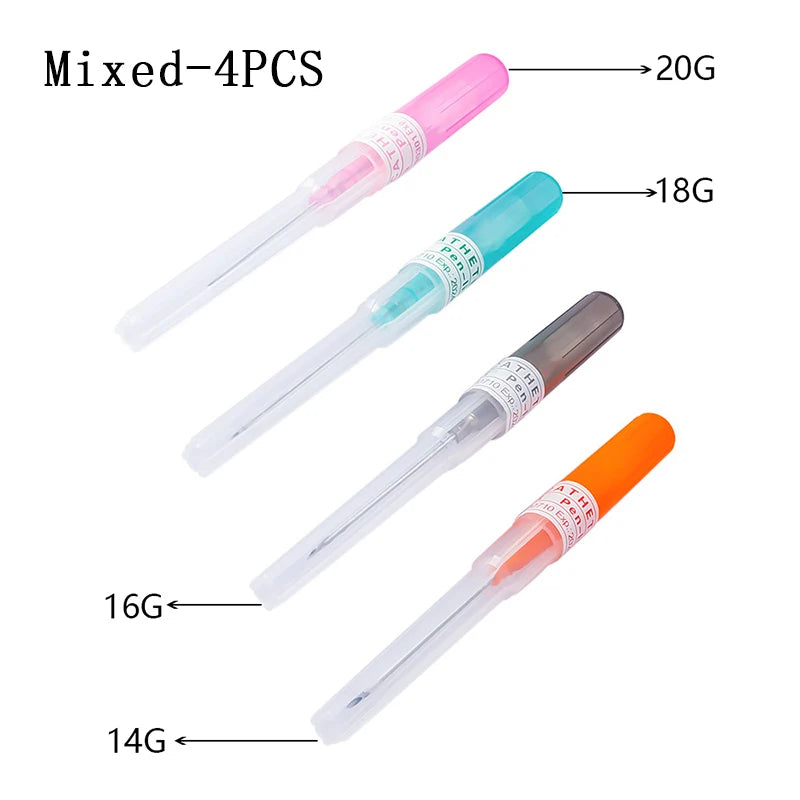1pc Surgical Steel Sterile Catheter Cannula Piercing Needles Tools Kit Belly Nose Lip Ear Jewelry Body Piercing Tattoo Needles