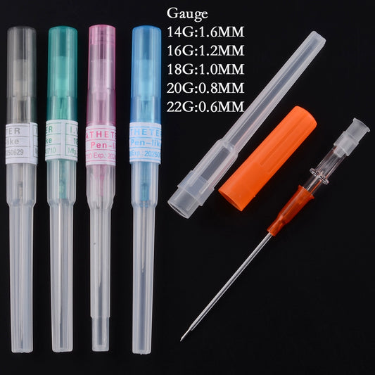 Fashion Professional Piercing Disposable Ear Piercing Needle Ear Studs Tongue Pin Labret Eyebrow Ring Adhesive Nail Navel Stud Piercing Tool