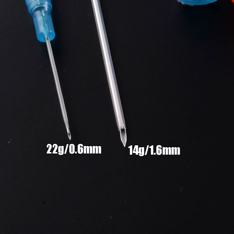 Fashion Professional Piercing Disposable Ear Piercing Needle Ear Studs Tongue Pin Labret Eyebrow Ring Adhesive Nail Navel Stud Piercing Tool