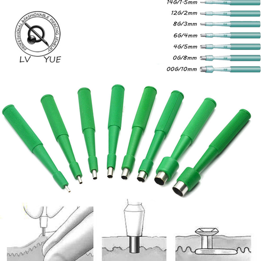 Lvyue Sterilization Disposable Biological Experiment Skin Drilling Machine Nail Embedding Skin Drill Piercing Biopsy Device Puncture Tool