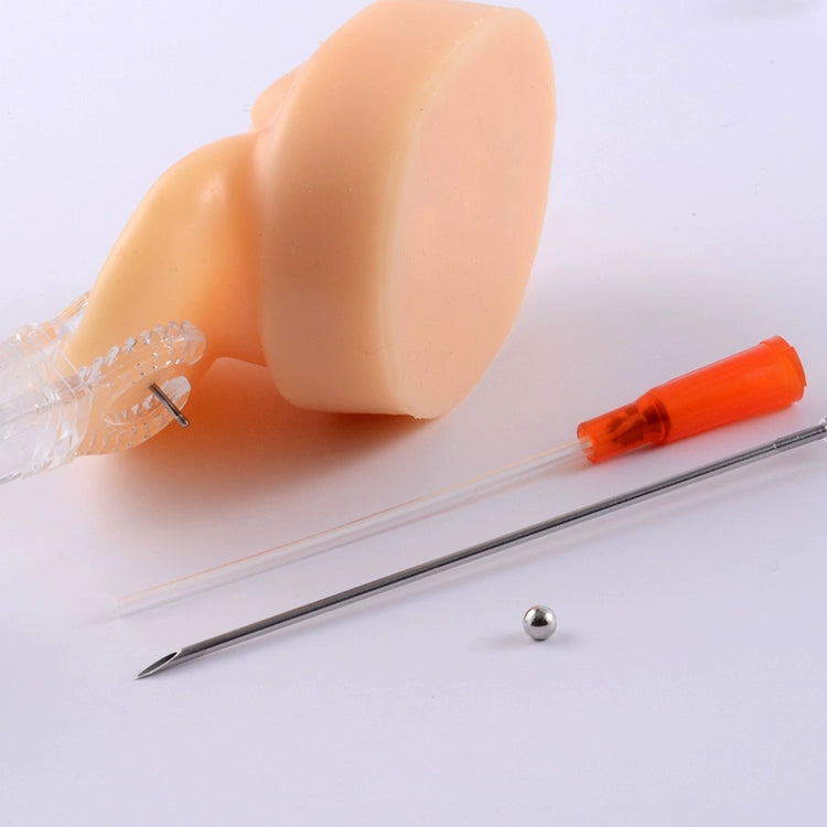 Fashion Professional Piercing Disposable Ear Piercing Needle Ear Studs Tongue Pin Labret Eyebrow Ring Adhesive Nail Navel Stud Piercing Tool
