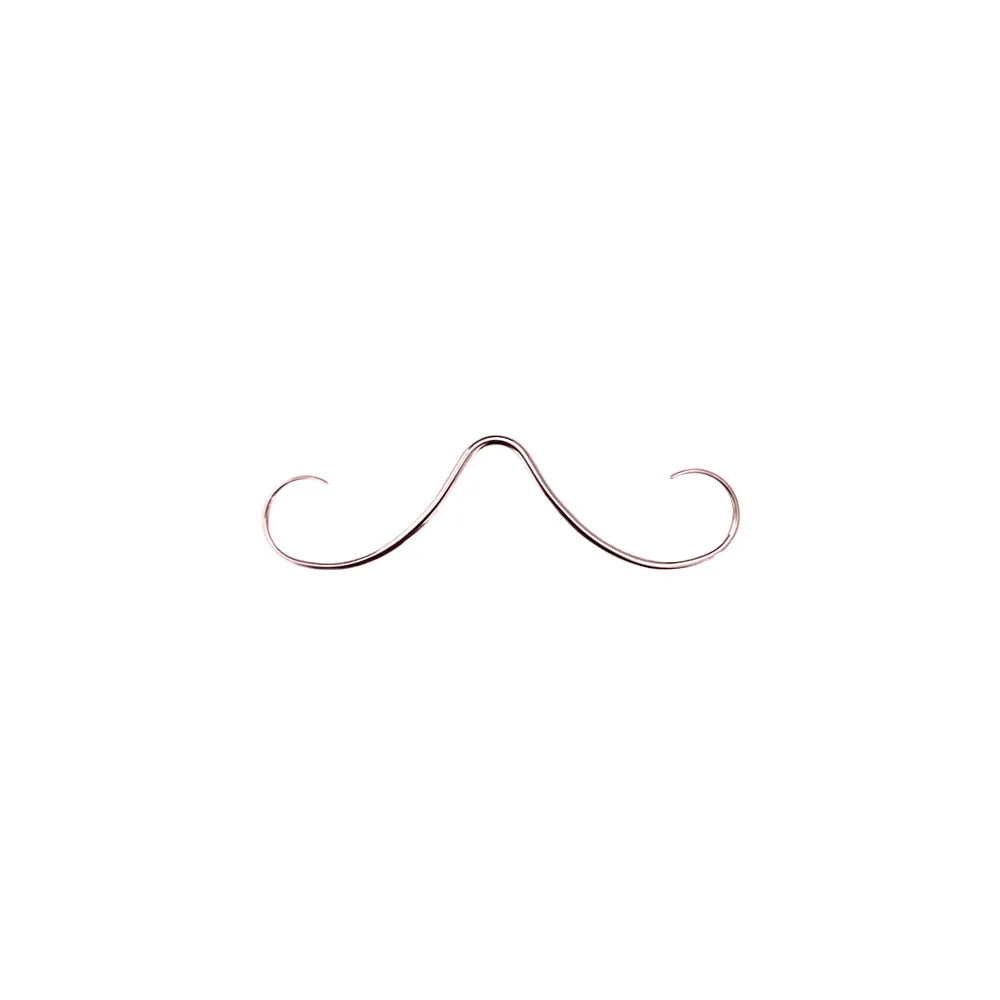 14G 16G Mustache Septum Jewelry Fake Nose Piercing Punk Goth Helix Body Jewelry for Women Men 316L Surgical Stainlesss Steel