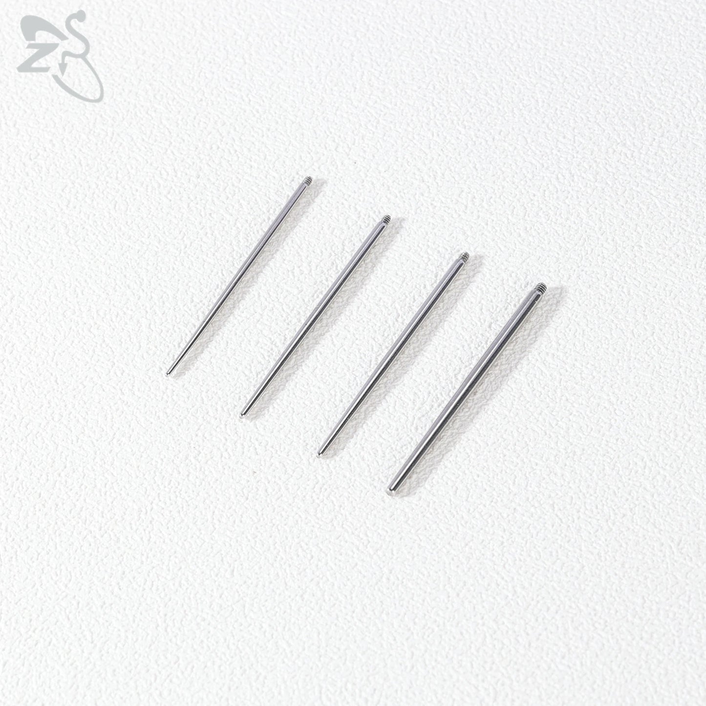 ZS 1 PC 14/16/18/20G Stainless Steel Threadless Piercing Tool Piercings Needles Receiving Tube Insertion Pin For Push In Jewelry