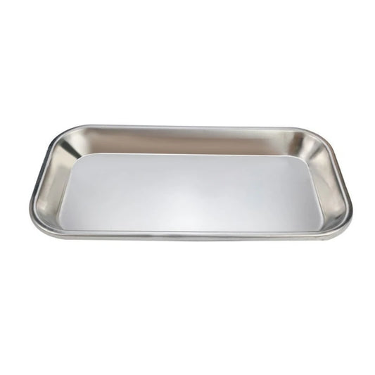 Surgical Dental Tray Stainless Steel Tray for Lab Instrument Medical Instrument Tray for Dentist Bathroom