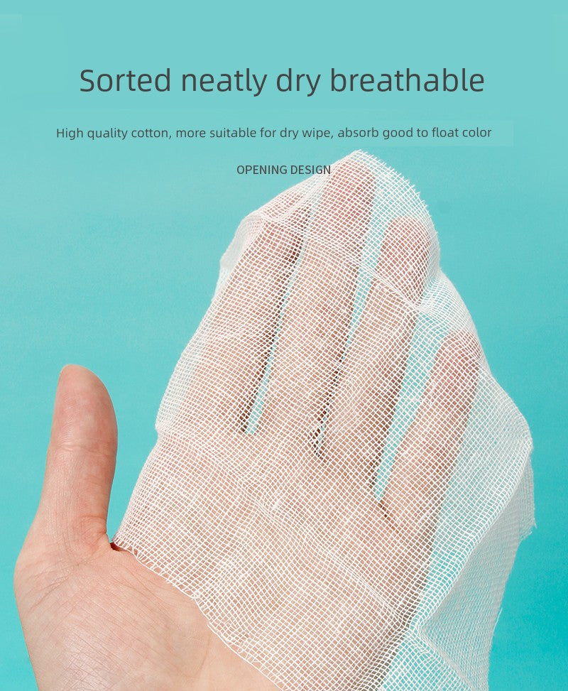 Tattoo Gauze Disposable Press Voile Cotton Tattoo Eyebrow Bleaching Lip Breathable Zero-Scab Sterile Cotton Yarn Beauty Compress Soft Film