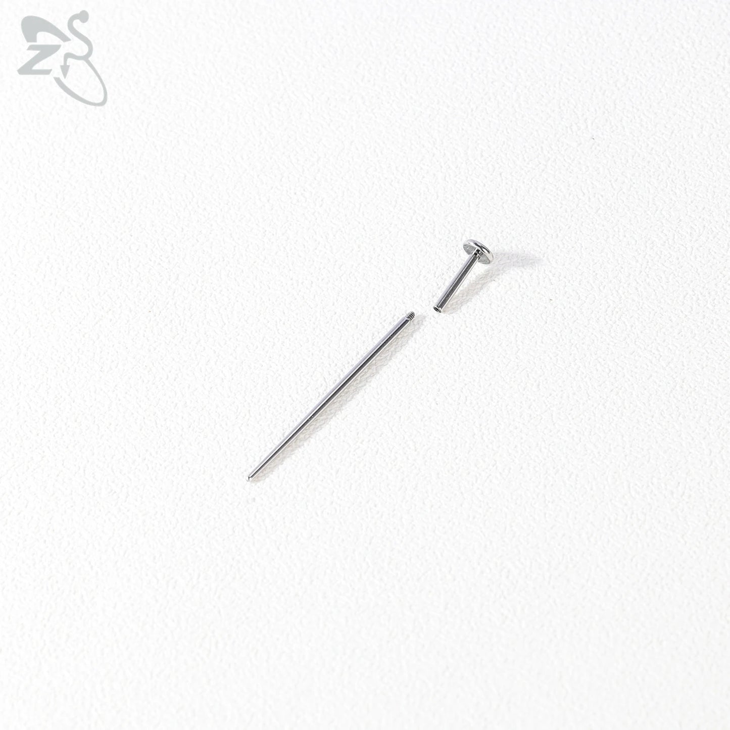ZS 1 PC 14/16/18/20G Stainless Steel Threadless Piercing Tool Piercings Needles Receiving Tube Insertion Pin For Push In Jewelry
