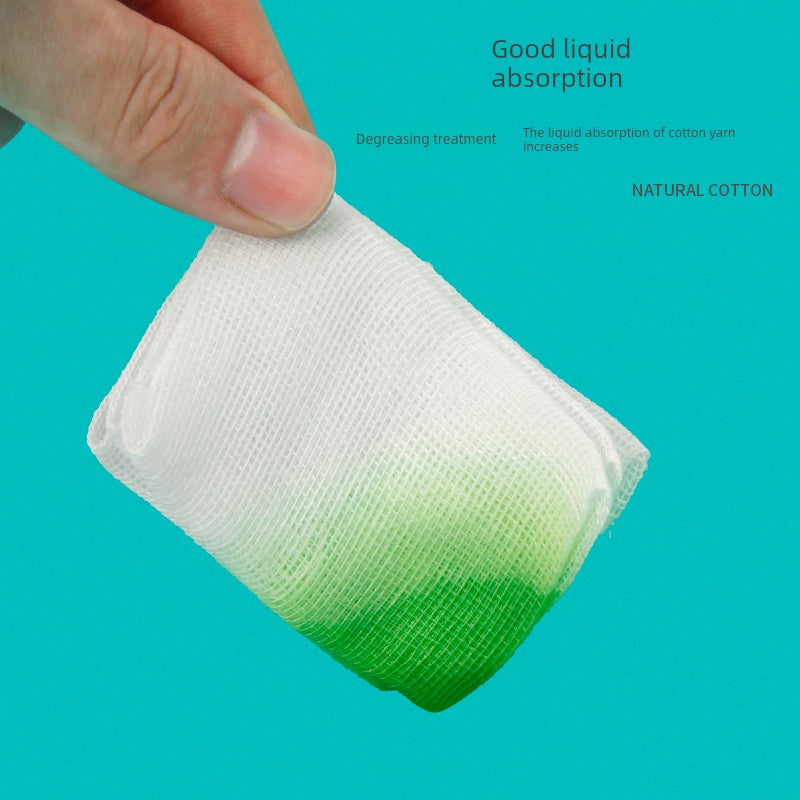 Tattoo Gauze Disposable Press Voile Cotton Tattoo Eyebrow Bleaching Lip Breathable Zero-Scab Sterile Cotton Yarn Beauty Compress Soft Film