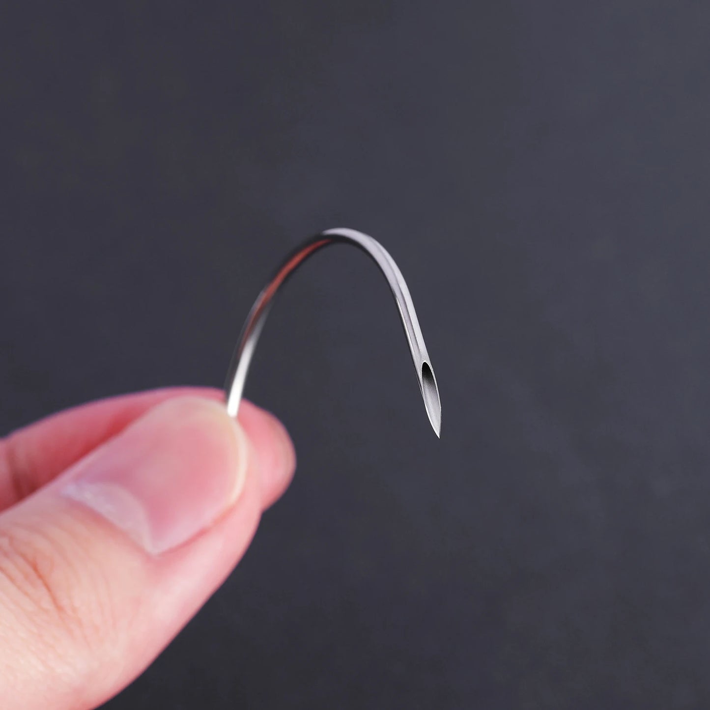 ZS 1PC Surgical Steel Navel Piercing Needles Kit Curved Needle Sterile Package Precision Curved Body Piercing Tools Disposable