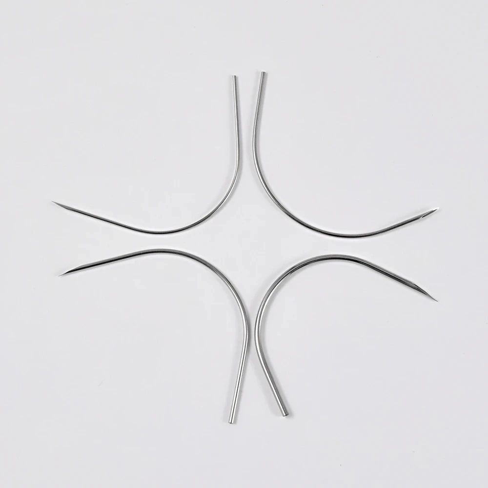 ZS 1PC Surgical Steel Navel Piercing Needles Kit Curved Needle Sterile Package Precision Curved Body Piercing Tools Disposable