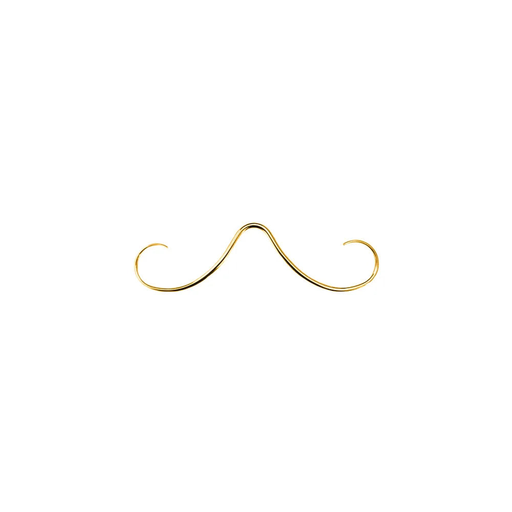 14G 16G Mustache Septum Jewelry Fake Nose Piercing Punk Goth Helix Body Jewelry for Women Men 316L Surgical Stainlesss Steel