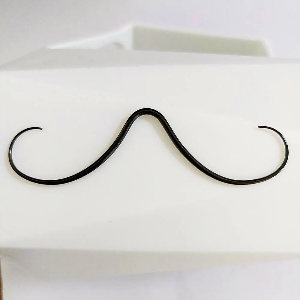 14G 16G Mustache Septum Jewelry Fake Nose Piercing Punk Goth Helix Body Jewelry for Women Men 316L Surgical Stainlesss Steel