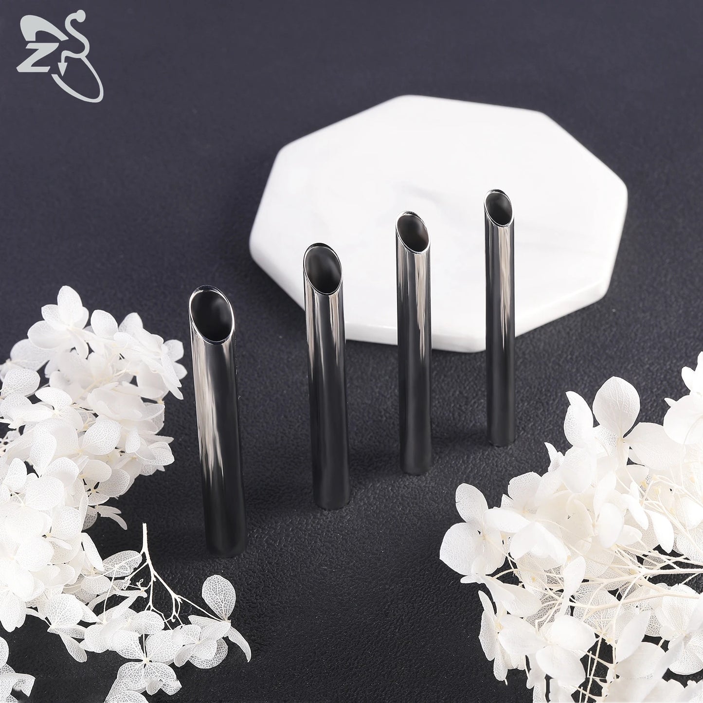ZS 1 PC 14/16/18/20G Stainless Steel Threadless Piercing Tool Piercings Needles Receiving Tube Insertion Pin For Push In Jewelry