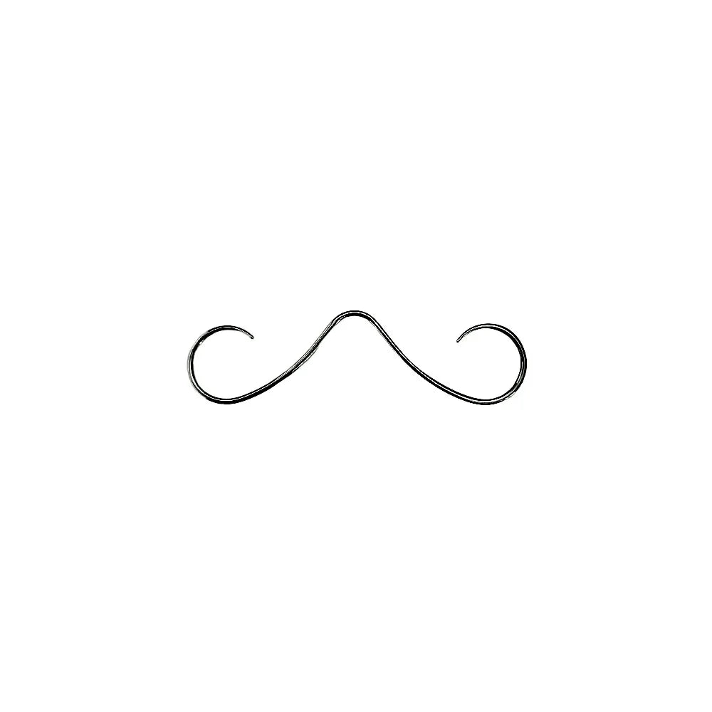 14G 16G Mustache Septum Jewelry Fake Nose Piercing Punk Goth Helix Body Jewelry for Women Men 316L Surgical Stainlesss Steel