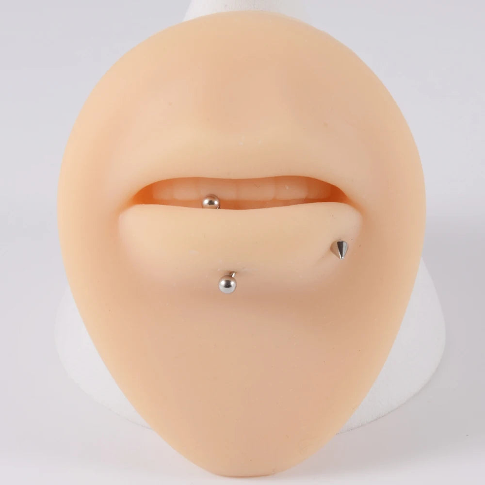 361L Surgical Steel Eyebrow Banana Piercing Lip Ring Curved Tongue Barbell Ring Daith Helix Rook Earring Wrist Piercings Jewelry