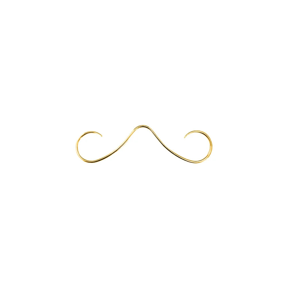 14G 16G Mustache Septum Jewelry Fake Nose Piercing Punk Goth Helix Body Jewelry for Women Men 316L Surgical Stainlesss Steel