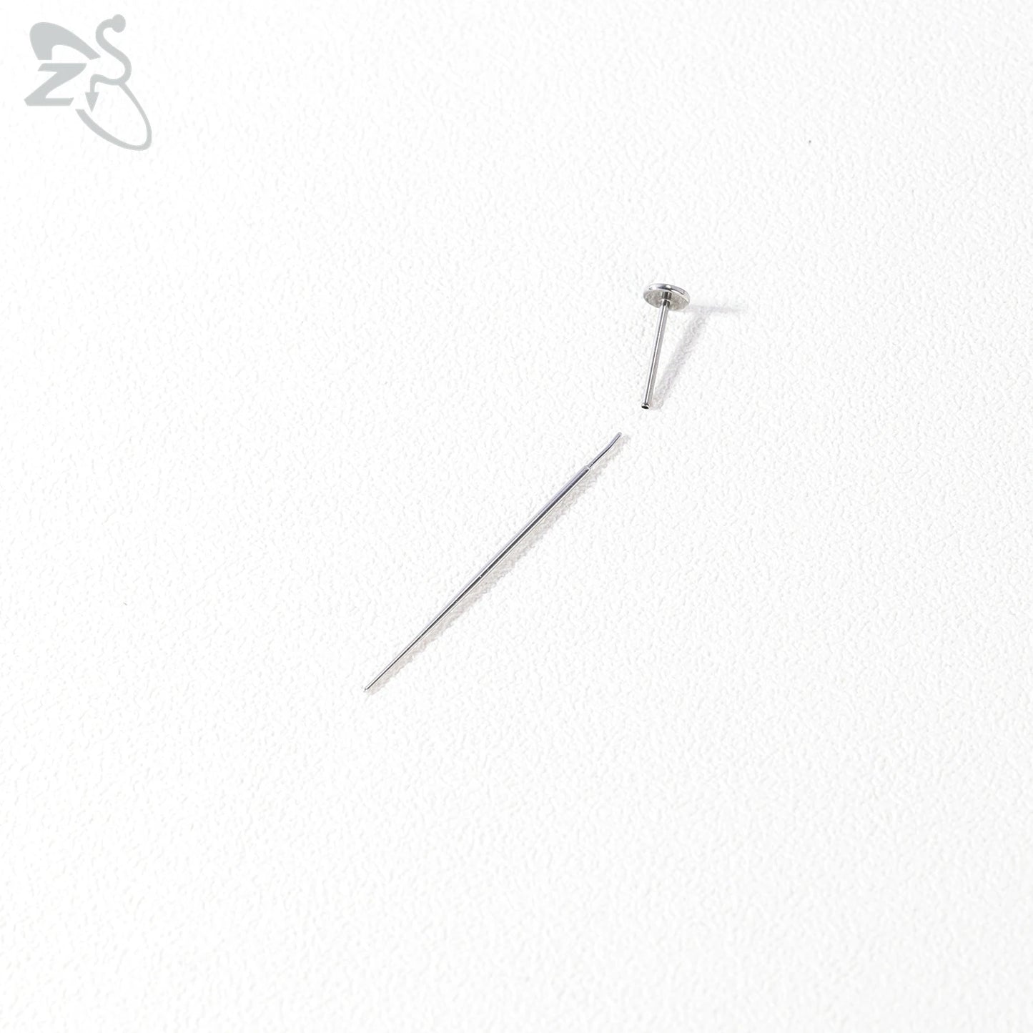 ZS 1 PC 14/16/18/20G Stainless Steel Threadless Piercing Tool Piercings Needles Receiving Tube Insertion Pin For Push In Jewelry