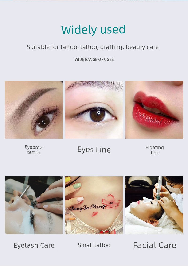 Tattoo Gauze Disposable Press Voile Cotton Tattoo Eyebrow Bleaching Lip Breathable Zero-Scab Sterile Cotton Yarn Beauty Compress Soft Film