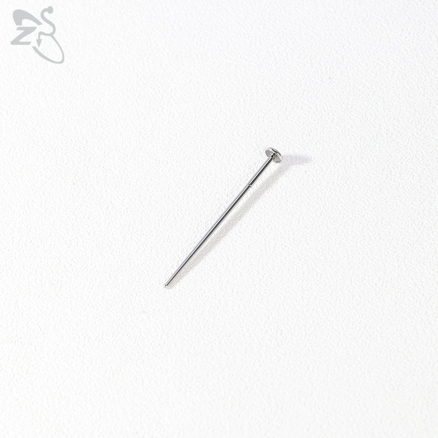 ZS 1 PC 14/16/18/20G Stainless Steel Threadless Piercing Tool Piercings Needles Receiving Tube Insertion Pin For Push In Jewelry